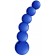 Glazen Dildo PLANETS blauw 18 x 4,3 cm