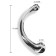 Gebogen stalen dildo PlayHouse 22 x 4 cm