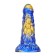 Siliconen Dildo CYRIX Blauw en Goud 20 x 6 cm