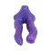 Dubbele siliconen dildo DEMON ALIAX Paars 18 x 4 cm en 16 x 4 cm