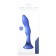 Glazen Dildo GALLANT blauw 16 x 3,4 cm