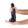 Reusachtige realistische dildo met Vac-U-Lock bevestiging, geaderd, zwart, 26 x 6,5 cm