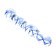 Glazen Dildo SCREW BEADS Transparant 17 x 3,5 cm