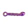 Glazen Dildo DROPS Paars 13,6 x 3 cm