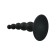 Siliconen Anaalplug met Progressieve Sferen ELUNEY 9 x 2.4 cm Zwart