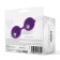 Dubbel Oscillerende Vaginale Ballen in Silicone MISHA 10 x 3.5 cm Paars