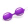 Dubbel Oscillerende Vaginale Ballen in Silicone MISHA 10 x 3.5 cm Paars