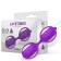 Dubbel Oscillerende Vaginale Ballen in Silicone MISHA 10 x 3.5 cm Paars