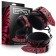 Verstelbare Vegan Leren Handboeien Diamond Line Rood