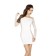 Mini Sexy Jurk BS025 Wit - One Size