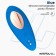 Siliconen vibrerende stimulator voor slipjes met app-bediening voor smartphone INTOYOU 8,6 x 3,4 cm blauw oplaadbaar