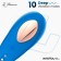 Siliconen vibrerende stimulator voor slipjes met app-bediening voor smartphone INTOYOU 8,6 x 3,4 cm blauw oplaadbaar