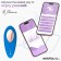 Siliconen vibrerende stimulator voor slipjes met app-bediening voor smartphone INTOYOU 8,6 x 3,4 cm blauw oplaadbaar