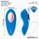 Siliconen vibrerende stimulator voor slipjes met app-bediening voor smartphone INTOYOU 8,6 x 3,4 cm blauw oplaadbaar