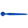 Spermastopper in siliconen penisplug 9,6 x 0,8 cm blauw