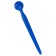 Spermastopper in siliconen penisplug 9,6 x 0,8 cm blauw