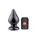 Reusachtige Anaalplug BOUM 2 Zwart 19 x 9.5 cm