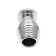 Anale plug met tunnel DRAAD HOL in roestvrij staal 6 x 4 cm Zilver