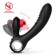 Konijn Vibrator in Silicone met Clitorale Licker en Verwarming NIZA 18.5 x 3.5 cm Zwart Oplaadbaar