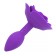 Siliconen Anaalplug met Roos A-Gusto 11 x 3 cm Paars