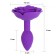 Siliconen Anaalplug met Roos A-Gusto 11 x 3 cm Paars