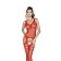 Kruisloze Sexy Bodystocking in Rood - One Size BS038