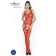 Kruisloze Sexy Bodystocking in Rood - One Size BS038
