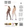Kruisloze Sexy Bodystocking in het Zwart - One Size BS045