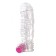 Vibrerende Penis Huls met Stimulerende Textuur A-Gusto 017 Transparant