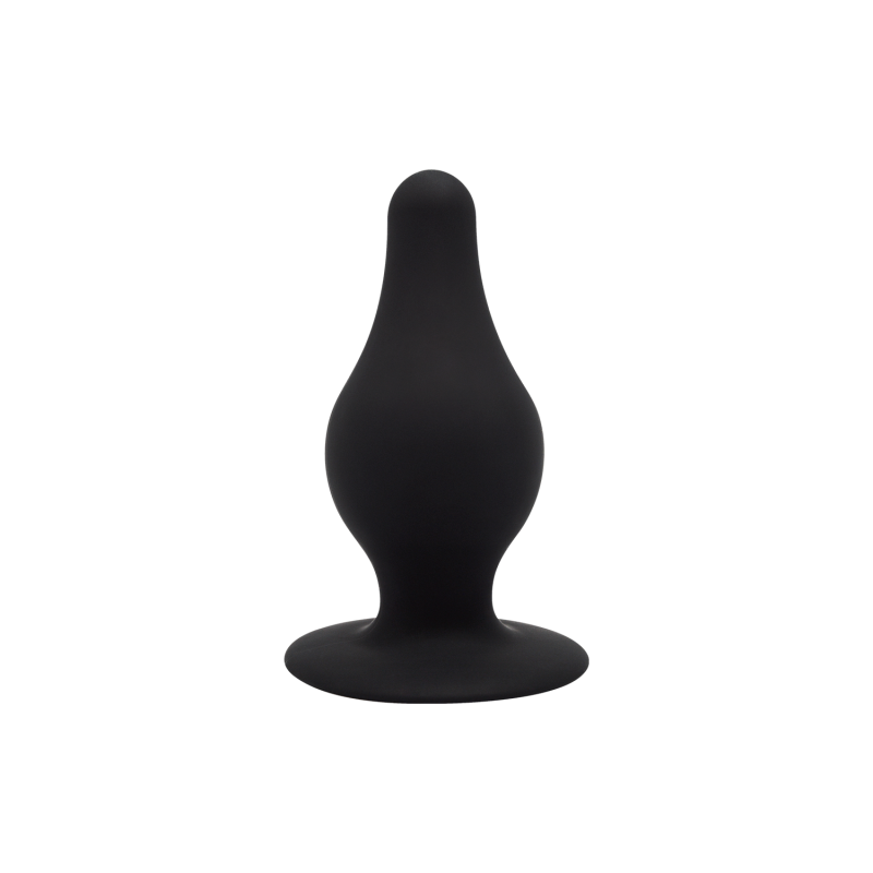 Plug Anal em Silicone MODELO 2 XS 6.4 x 2.9 cm Preto