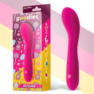 Vibrador Ponto G em Silicone SUGAR 19 x 3,5 cm Fúcsia Recarregável