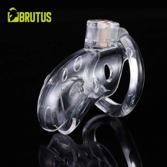 Cinto de castidade para pênis SHARK CAGE transparente
