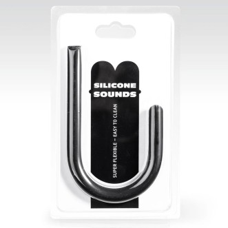 Sonda Uretral Flexível de Silicone SU04 24 x 1.2 cm Preto