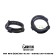 Anel peniano de silicone ajustável CLICK-N-GO preto.