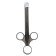 Conjunto de 2 seringas de lubrificante de silicone Brutus 16,5 x 1,3 cm preto.
