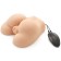 Masturbador Duplo Vibratório em forma de Vagina e Ânus FAT ASS Pele Clara
