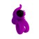 Anel peniano vibratório em silicone BULLET LASTIC roxo.