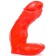 Dildo Realista JASON Todo Vermelho 15 x 4 cm Vermelho