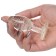 Plug Anal de Vidro GLOW S Booty Sparks 8 x 2,8 cm Transparente com Brilho Fluorescente