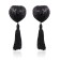 Nipple Covers Adesivos com Lantejoulas e Franjas LateToBed Linha BDSM Preto