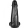 Gigante Realístico Dildo SUPER KUBA Dark Crystal 60 x 14,5 cm Preto