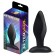 Plug Anal de Silicone DOLMEN M 10,5 x 3 cm Preto