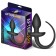 Plug Anal de Silicone com Rabo HARTHLEY 16 x 3.2 cm Preto