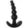 Plug anal progressivo vestível em BOLHAS de silicone 11,5 x 2,6 cm preto