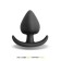 Plug Anal de Silicone para Vestir SHION 8.1 x 4.1 cm Preto