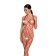 Bodystocking Sexy com Abertura na Virilha em Vermelho - Tamanho Único BS091