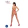 Bodystocking Sexy com Abertura na Virilha em Vermelho - Tamanho Único BS091