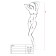 Bodystocking Sexy com Abertura na Virilha em Vermelho - Tamanho Único BS091